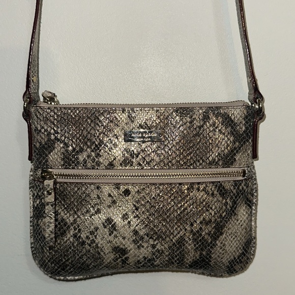 Kate Spade - Metallic Python Embossed crossbody. Two Tone. Excellent used. - Picture 7 of 14